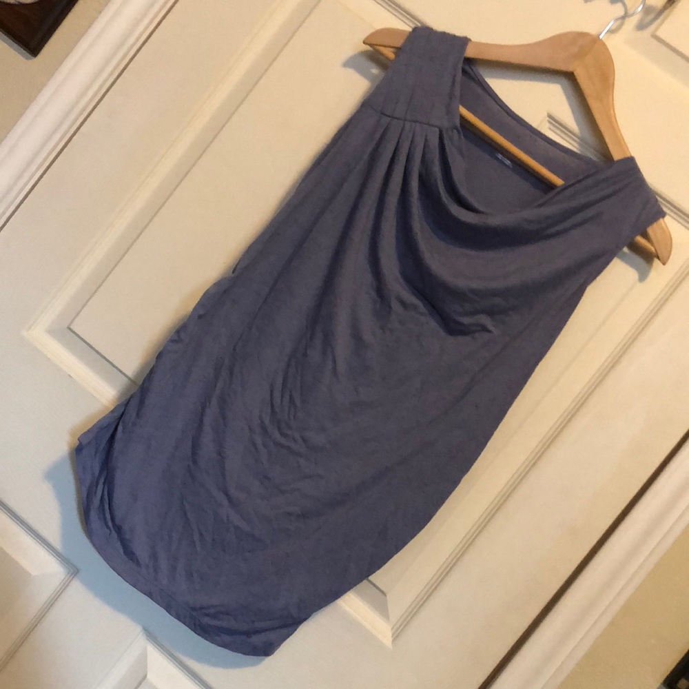 Sleeveless maternity top periwinkle xs